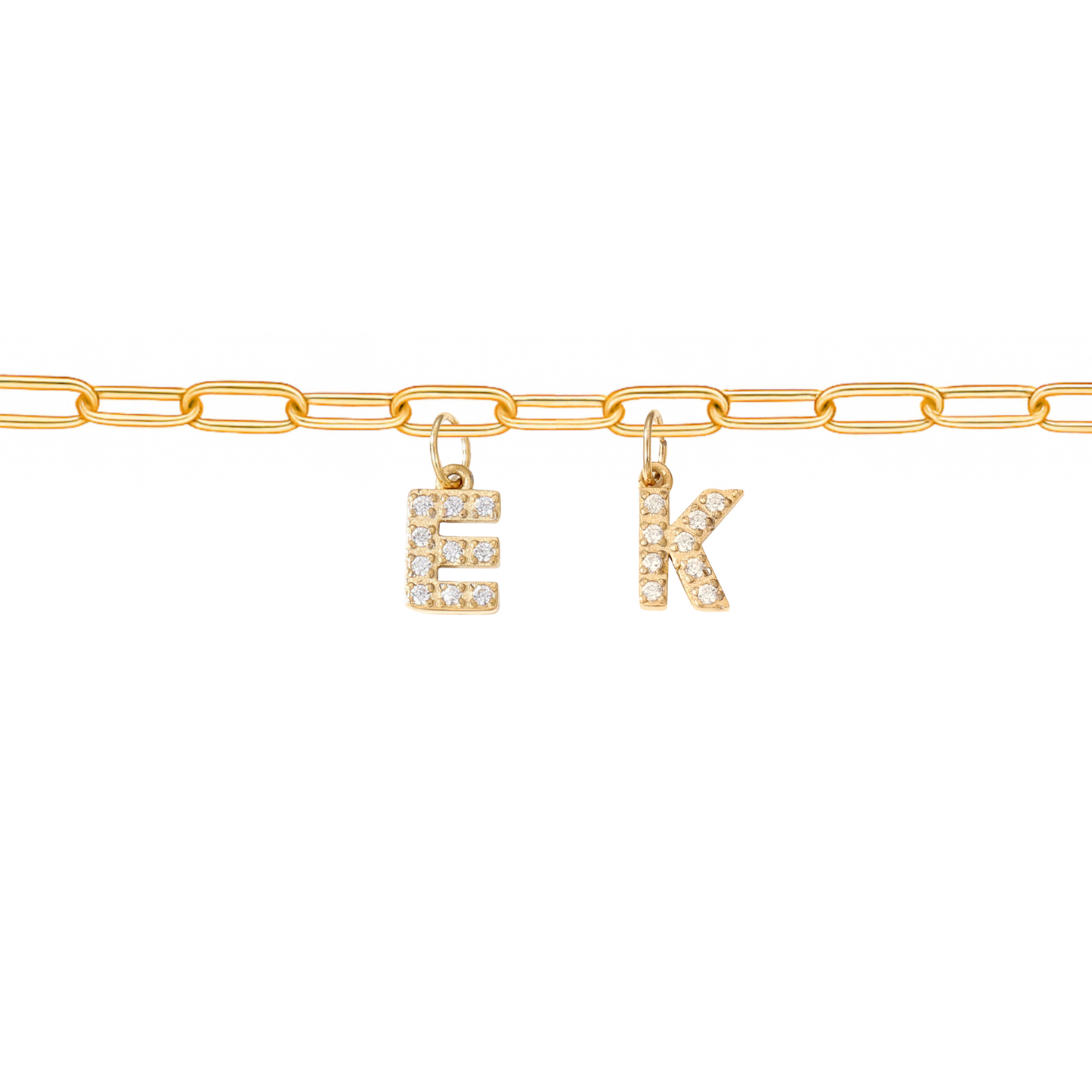 Bracelet personnalisé avec lettres zircon