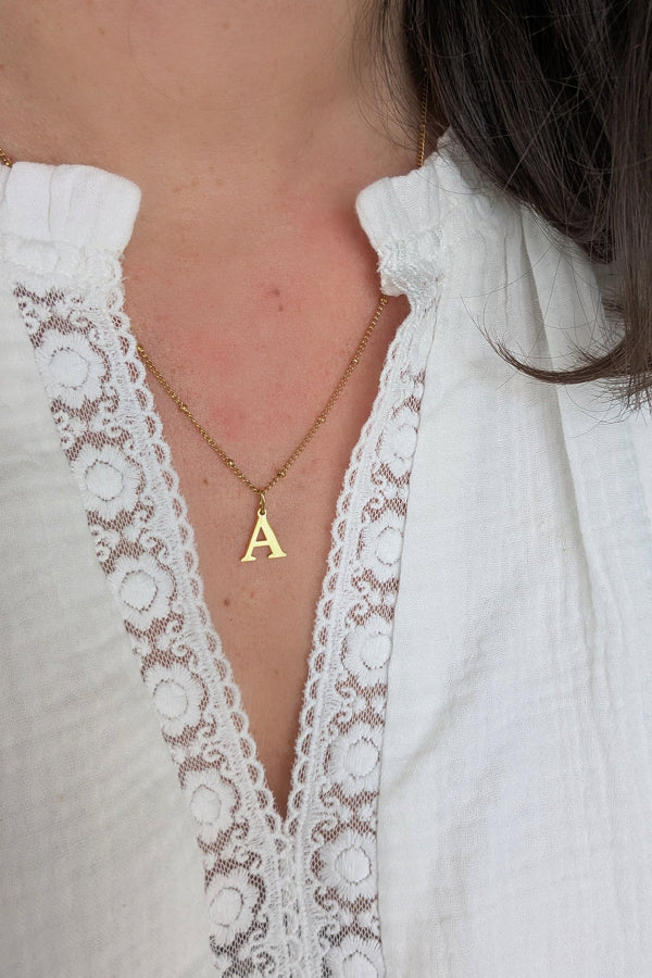 Collier personnalisé avec lettre