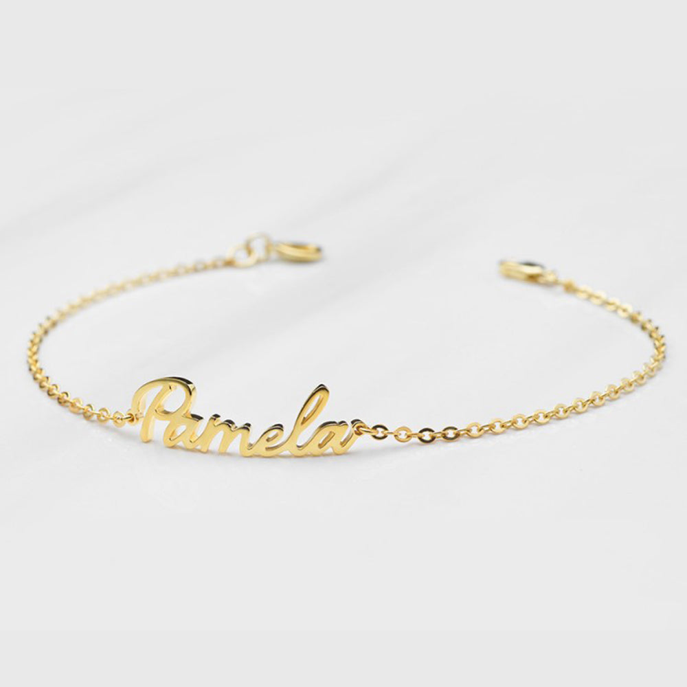Bracelet chaîne avec prénom