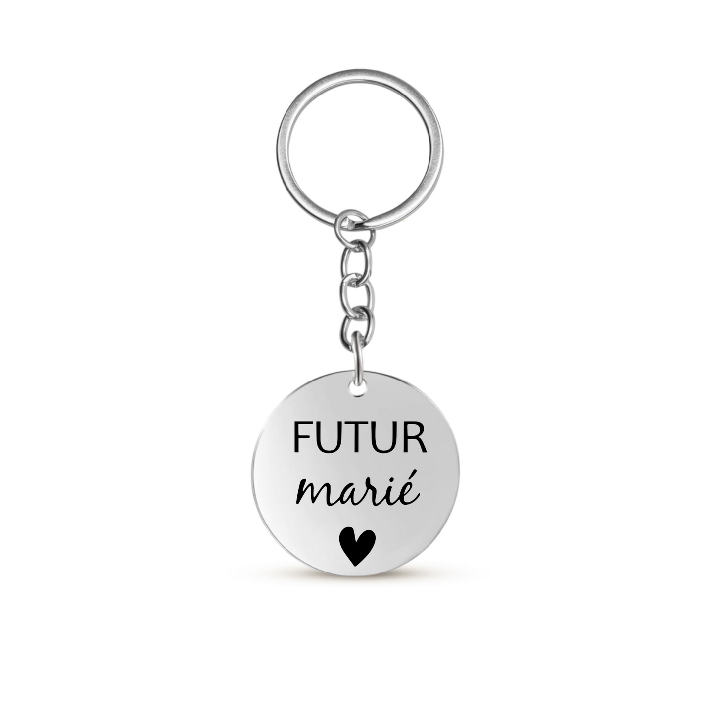 Porte clé personnalisé pour EVG avec médaille