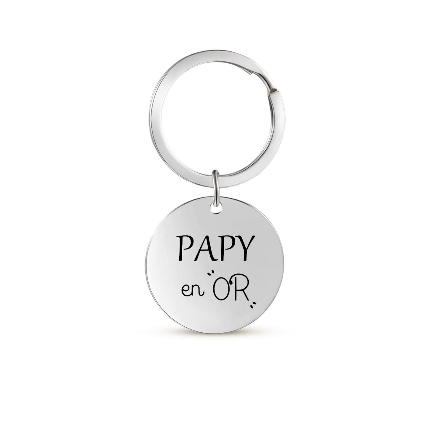 Porte clé personnalisé avec médaille