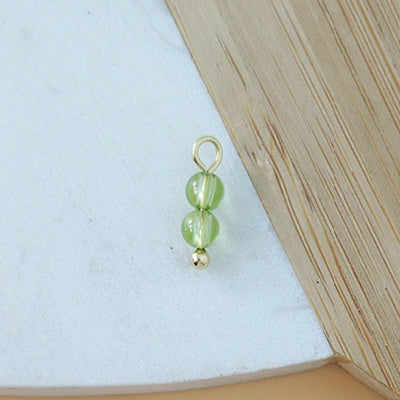 charm perles péridot