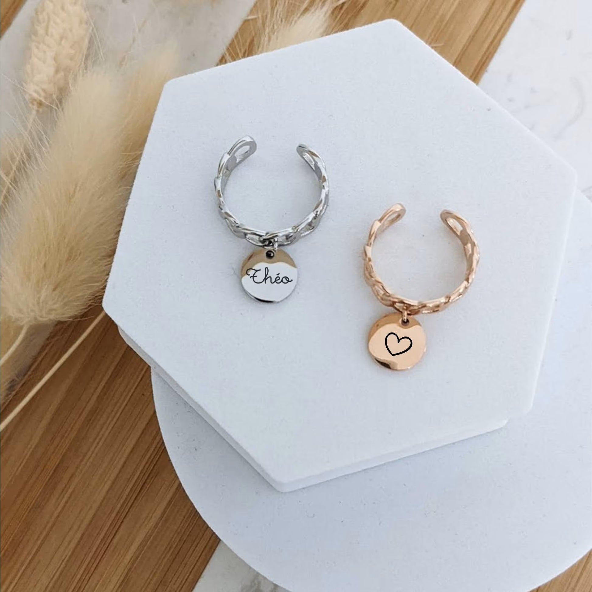 Bague personnalisable à graver - Bliche