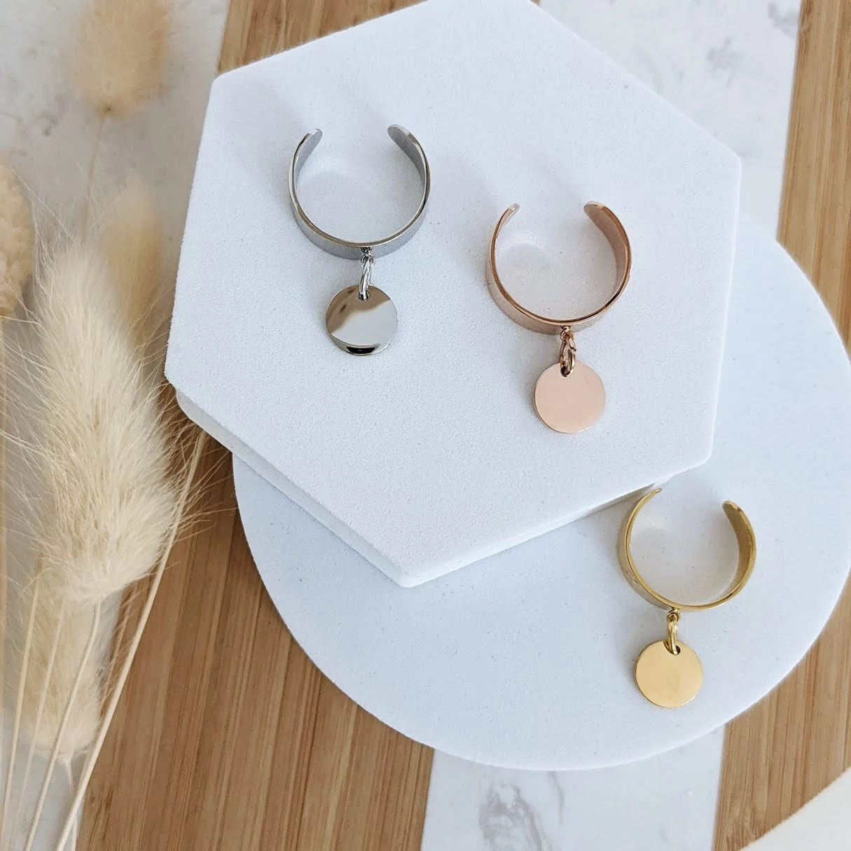 Bague couronne à graver - Bliche