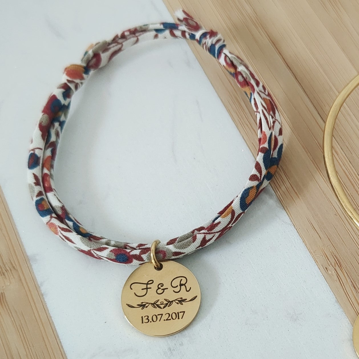 Bracelet Liberty personnalisé pour mariage