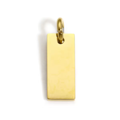 Charm Médaille Bâton à graver