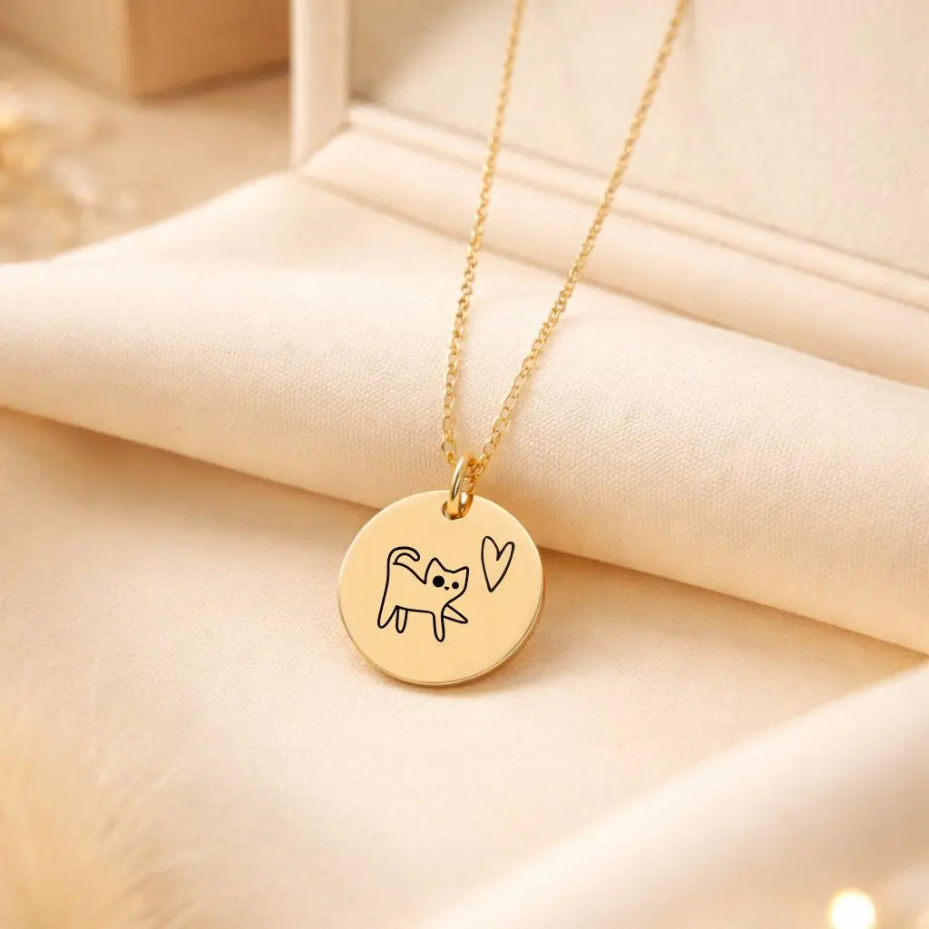 collier personnalisé photo pendentif gravé avec image souvenir