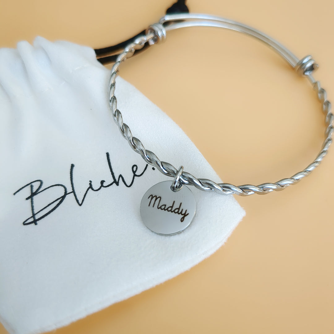 Bracelet jonc gravé