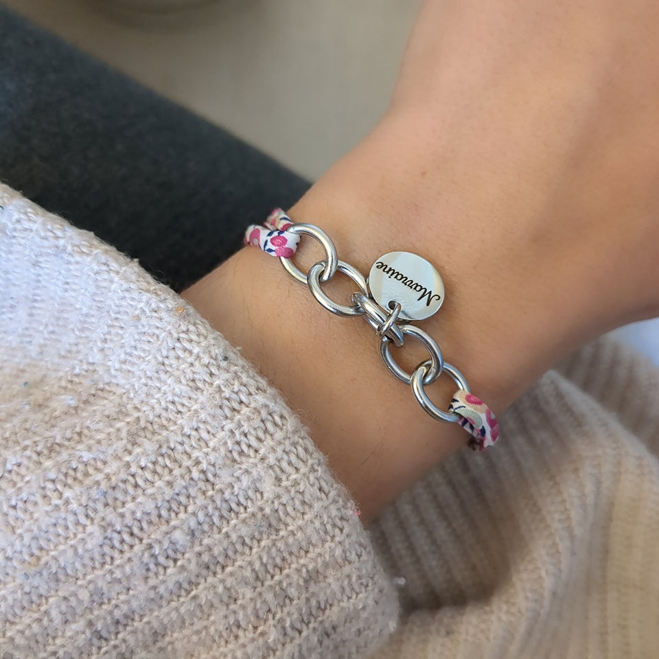 Bracelet liberty avec chaîne - Bliche