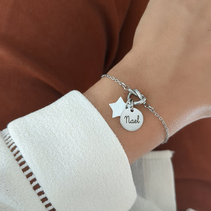 Bracelet chaîne avec noeud