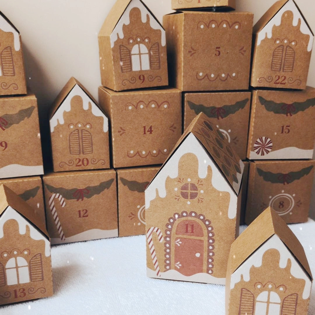 Calendrier de l'avent ♡ 6 Bijoux Personnalisés ♡ 6 Bijoux Non Personnalisés ♡ 12 Gourmandises