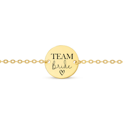 Bracelet pour EVJF avec médaille à graver
