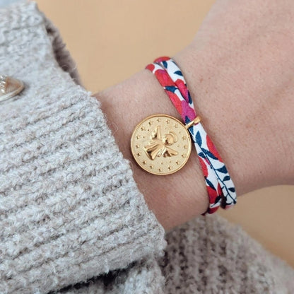 Bracelet avec médaille ange gardien à personnaliser