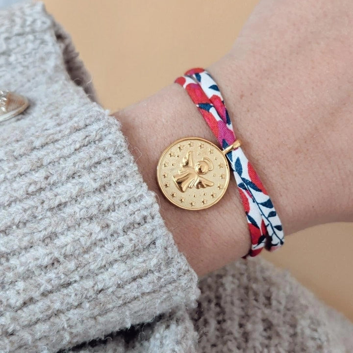 Bracelet avec médaille ange gardien à personnaliser