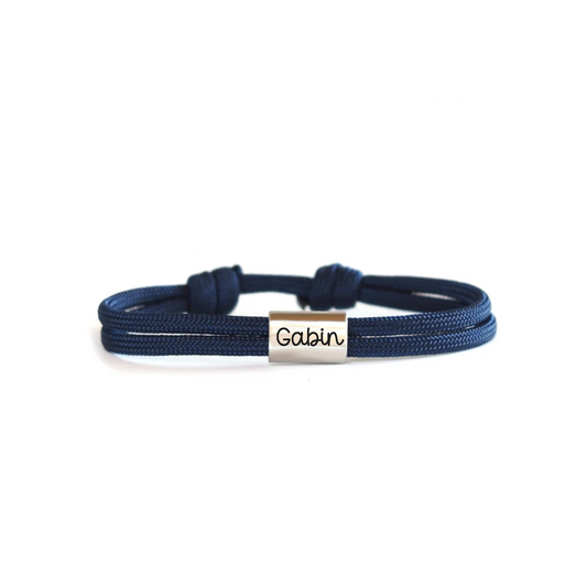 Bracelet homme avec cordon bleu