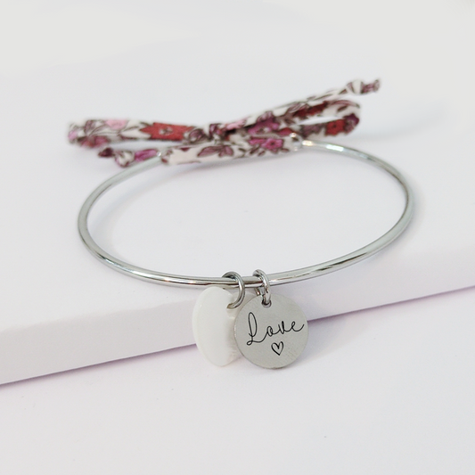 Bracelet jonc liberty à personnaliser