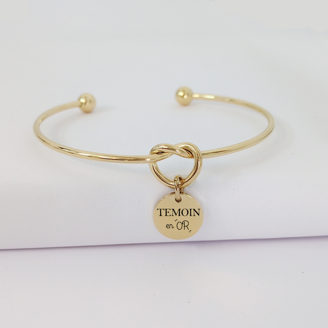 Bracelet jonc pour EVJF à personnaliser avec des designs au choix