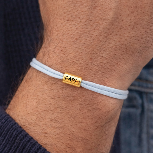 BRACELET MEDAILLE RECTANGULAIRE HOMME