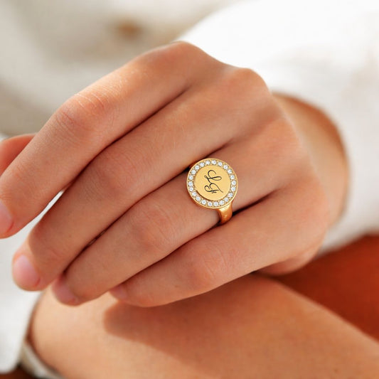 Bague femme avec zircon