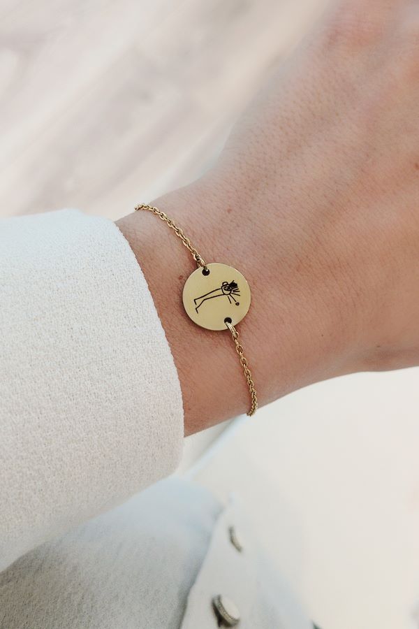 Bracelet personnalisé avec dessin à graver