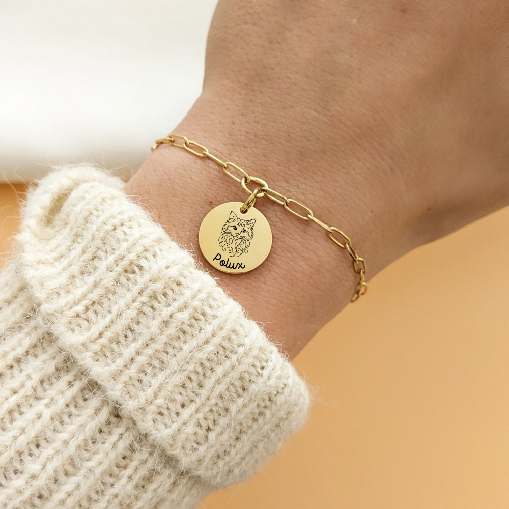 Bracelet avec votre chat