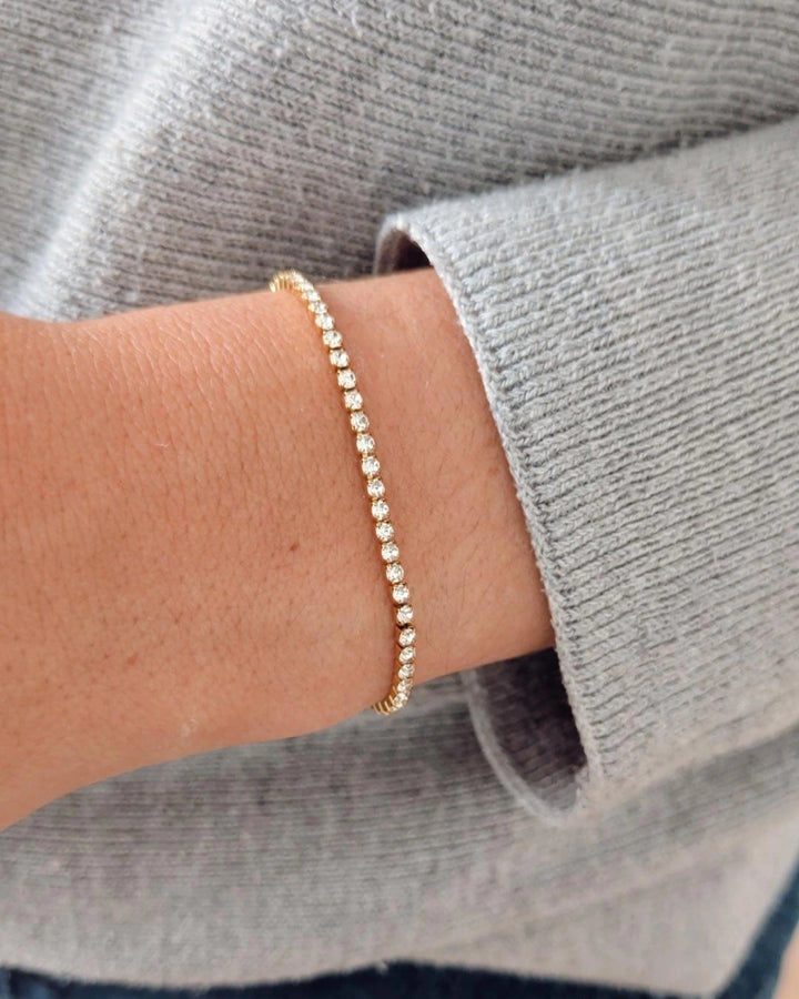 Bracelet tendance avec zircons