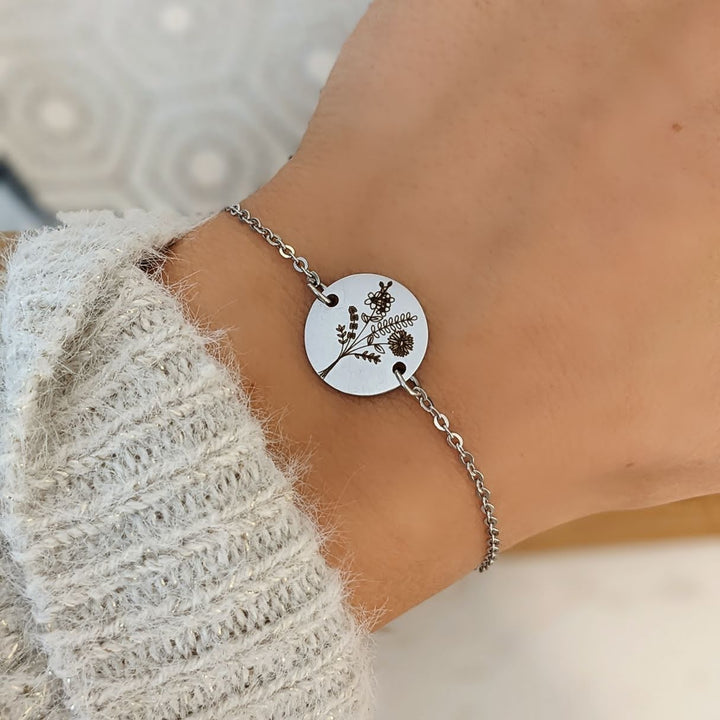Bracelet Fleurs de naissance