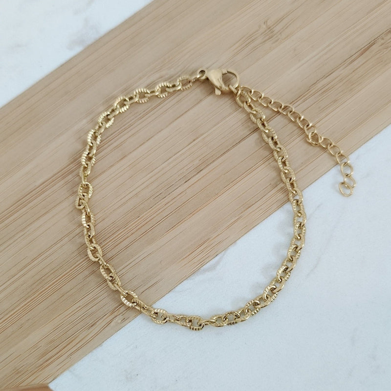 Bracelet maillons twistes