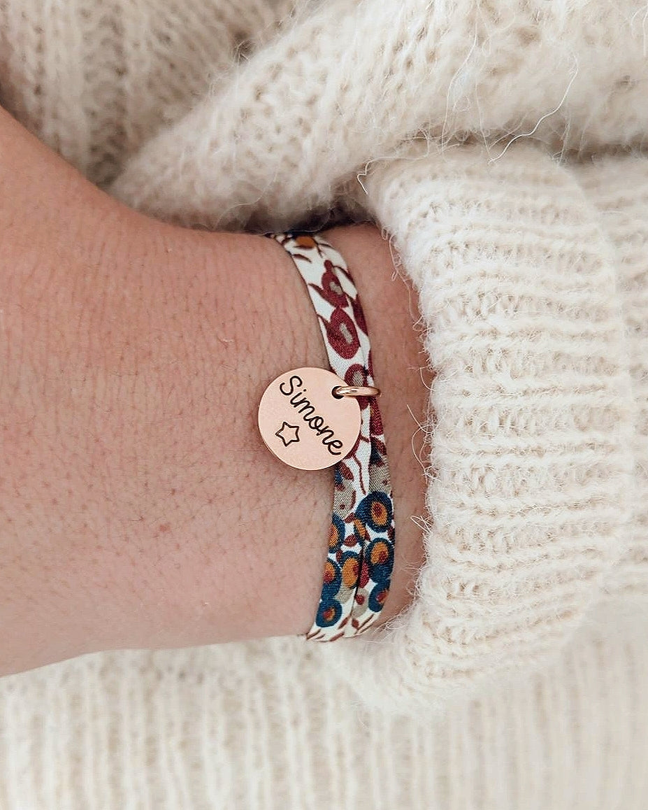 Bracelet personnalisé or rose