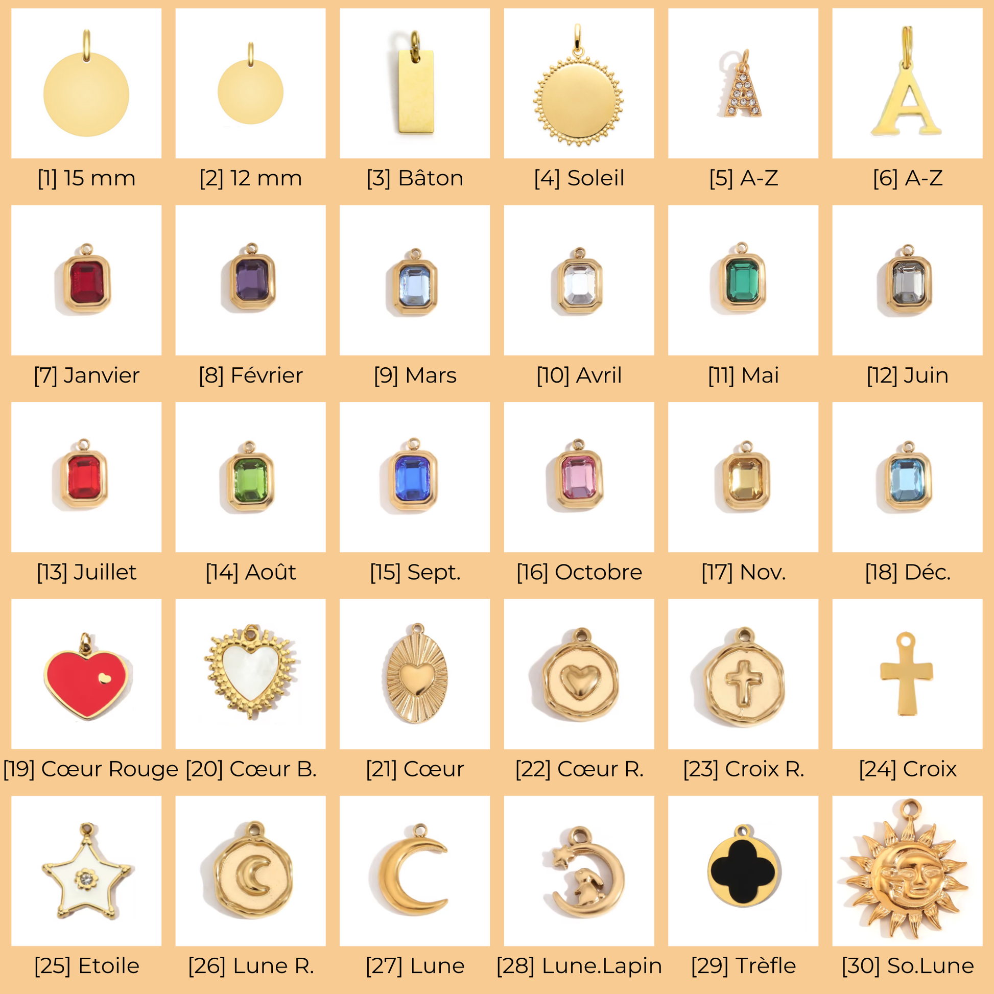Charms pour bijoux