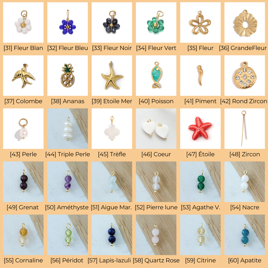 Charms à accrocher