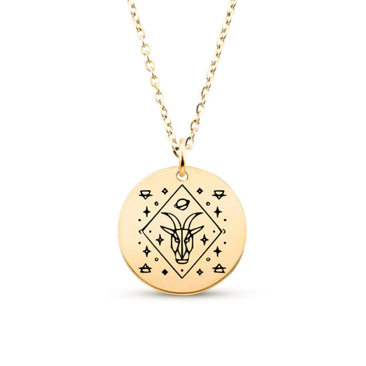 Collier avec signe du zodiaque
