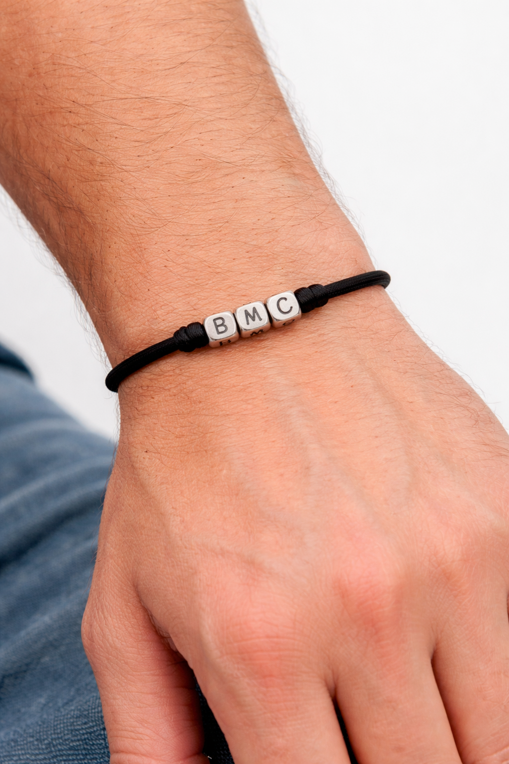 Bracelet homme personnalisé avec cubes