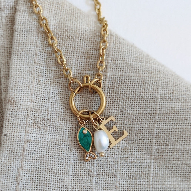 Base Collier Maillons Travaillés – ambiance lifestyle