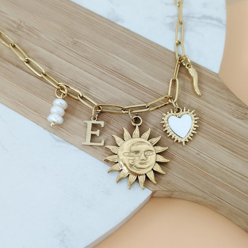Colliers à maillons avec charms
