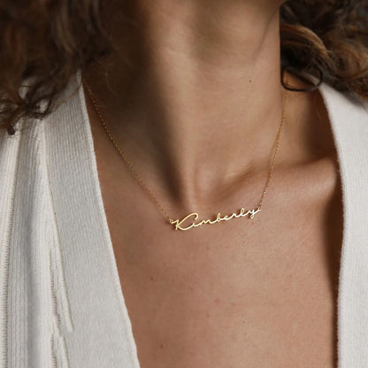 Collier prénom doré