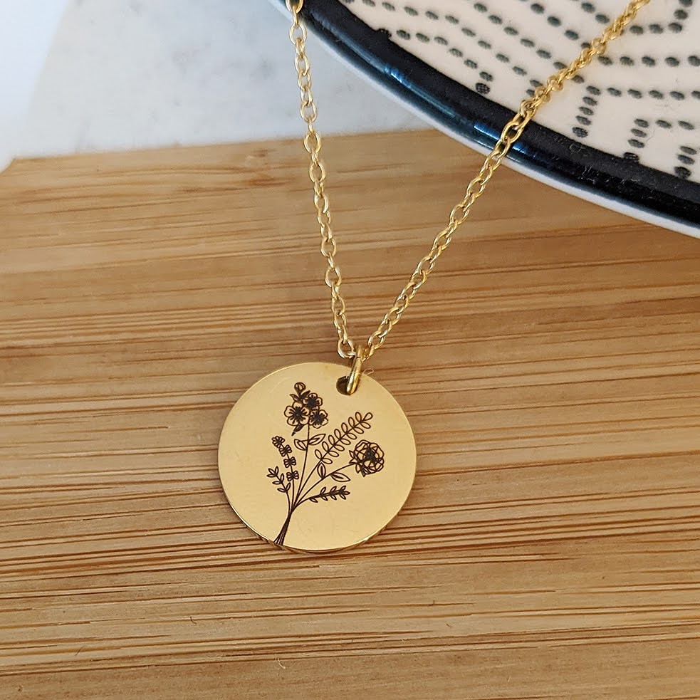 Collier bouquet de naissance