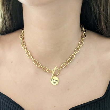 Collier court à grosse maille