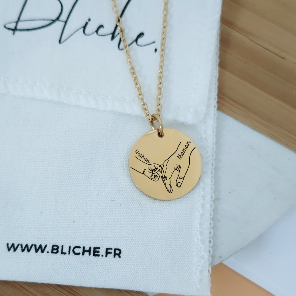 Collier mains maman et bébé