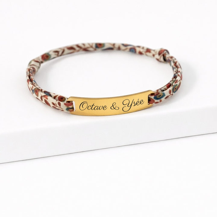 Bracelet gourmette avec liberty