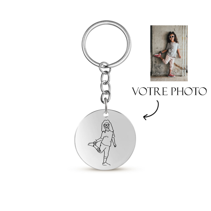 Porte-clé gravé personnalisé à personnaliser