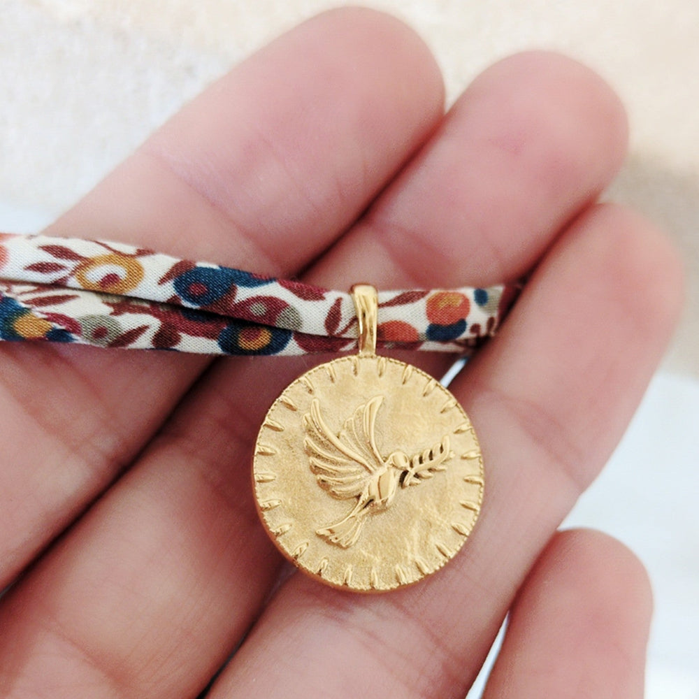 Médaille de baptême en acier inoxydable - Cadeau personnalisé pour baptême