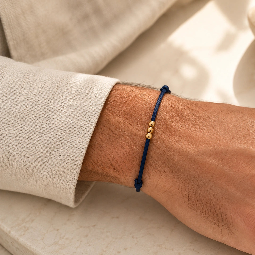Bracelet famille avec un anneau par membre