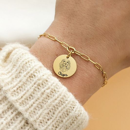 Bracelet avec dessin de votre chien