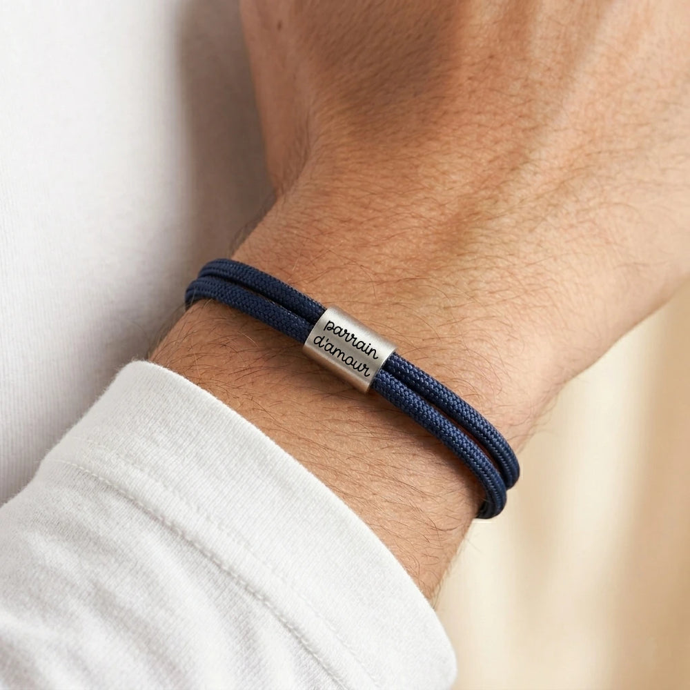 bracelet en codon homme pour parrain ou papa