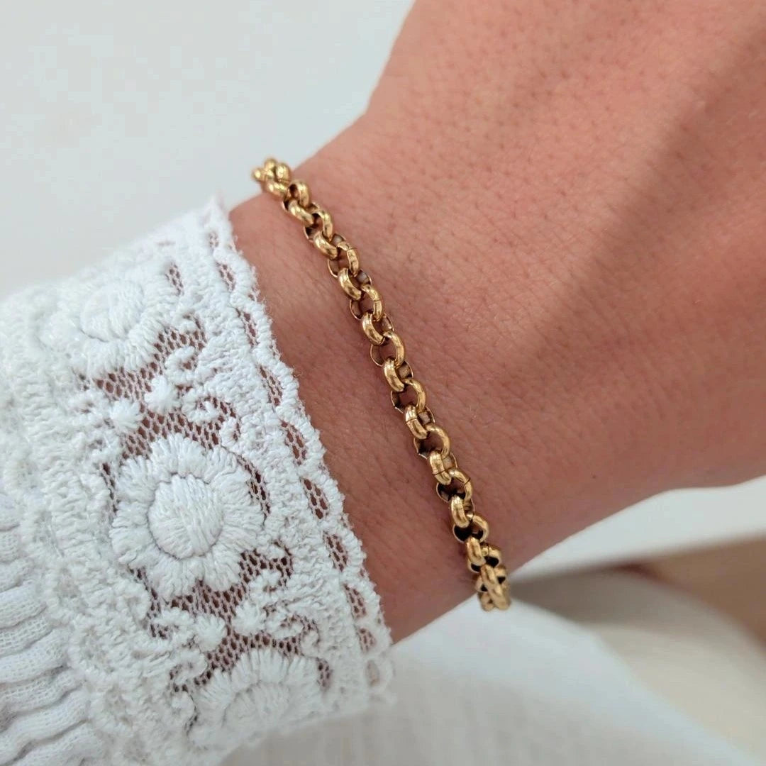 Bracelet avec chaine jaseron pour charms