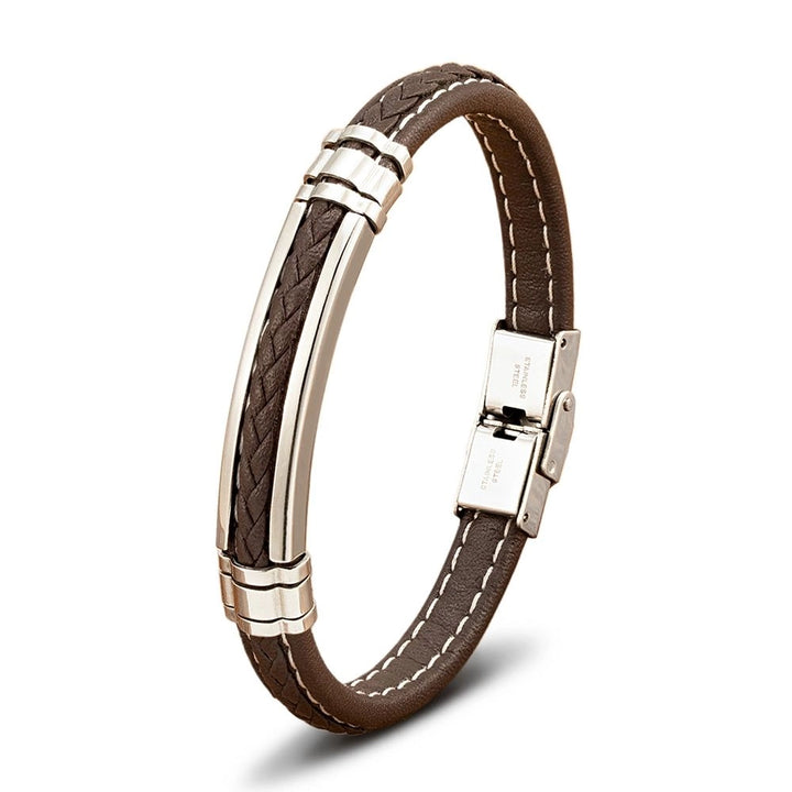 Bracelet cuir homme gravure intérieure