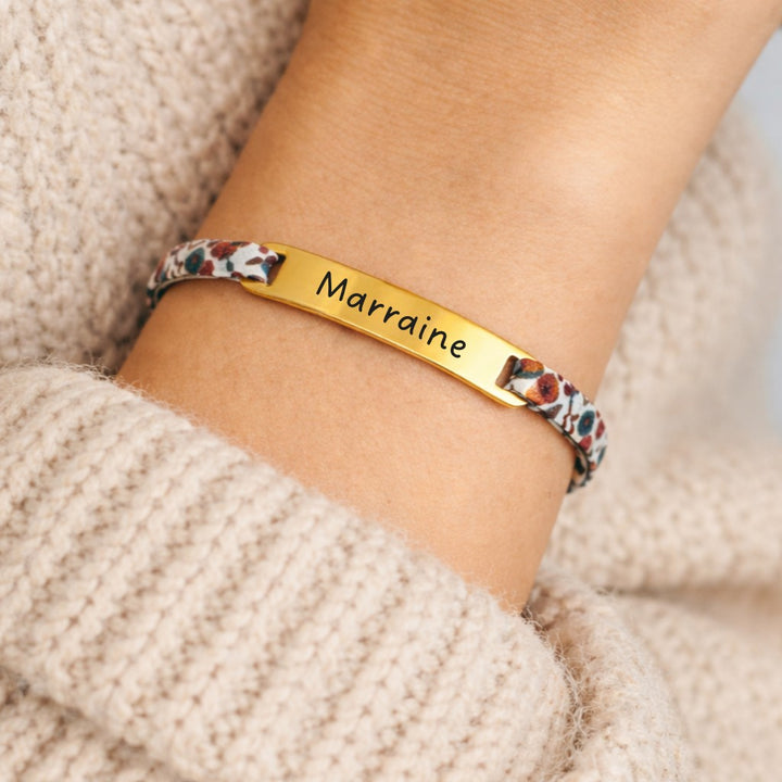 Bracelet gourmette avec liberty