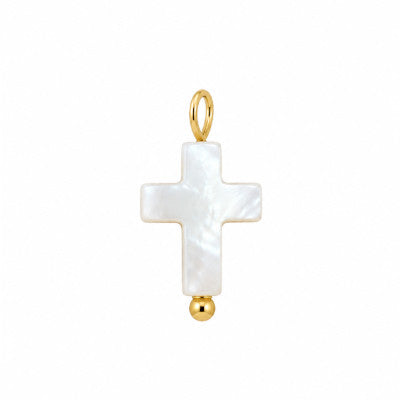 Charm Perle Nacre Croix