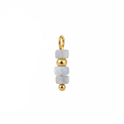 Charm Perle Triple Gris